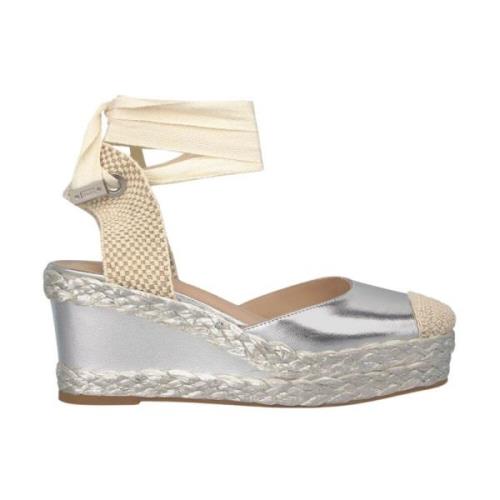 Alma EN Pena Flätad Läderkil Sandal Gray, Dam