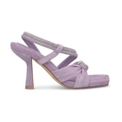 Alma EN Pena Knuten Häl Sandal Purple, Dam