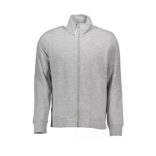 Superdry Grå Sweatshirt med Dragkedja och Brodyr Gray, Herr