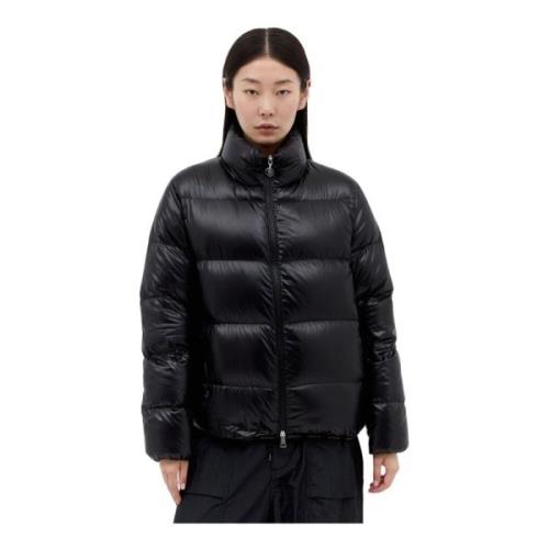 Moncler Quiltad Kort Dunjacka Black, Dam