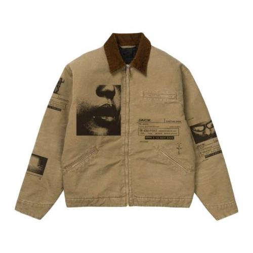 Travis Scott Vintage Limited Edition Arbetsjacka Beige, Herr