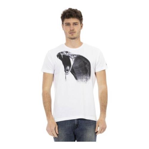 Trussardi Action T-shirt med Logomönster White, Herr