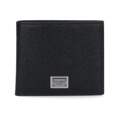 Dolce & Gabbana Svarta Bi-Fold Plånböcker Black, Herr