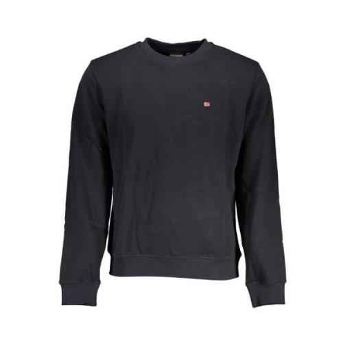 Napapijri Elegant svart långärmad sweatshirt Black, Herr