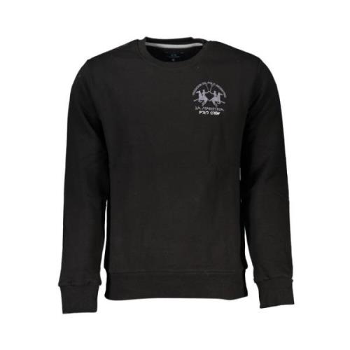 La Martina Elegant Fleece Sweatshirt Black, Herr