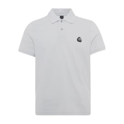 Moose Knuckles Everett Polo Stone White, Herr