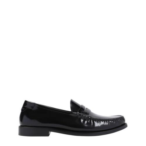 Saint Laurent Klassiska Svarta Loaferskor Black, Dam