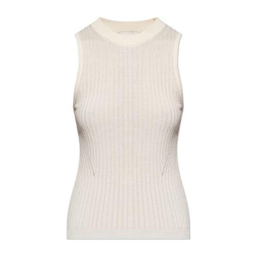 Birgitte Herskind Ribbed Top Anna Beige, Dam