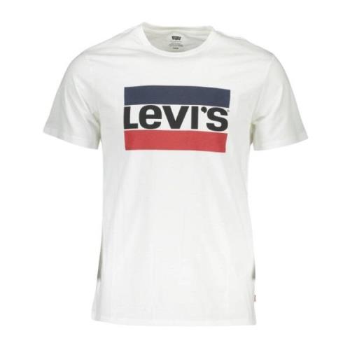 Levi's Krispigt Vit Bomull Logo T-shirt White, Herr