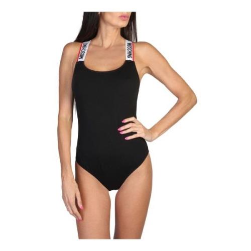 Moschino Bomull Bodysuits Kollektion Vår/Sommar Kvinnor Black, Dam