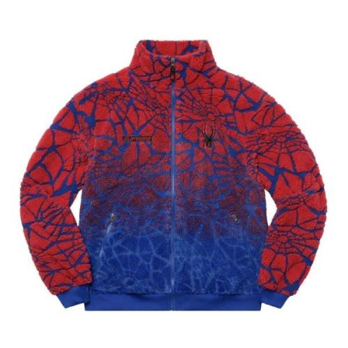 Supreme Begränsad Upplaga Spyder Web Fleecejacka Multicolor, Herr