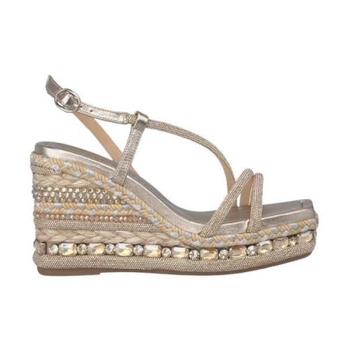 Alma EN Pena Kil Sandal med Strassband Yellow, Dam