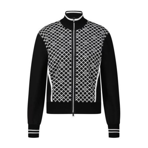 Marc Cain Mönstrad Blouson Jacka Black, Dam