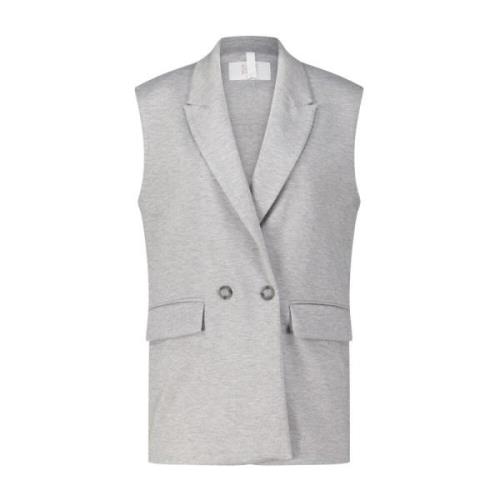 Riani Blazer-Design Vest Gray, Dam