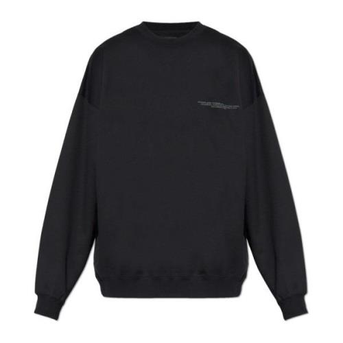 Y-3 Sweatshirt med tryckt logotyp Black, Unisex