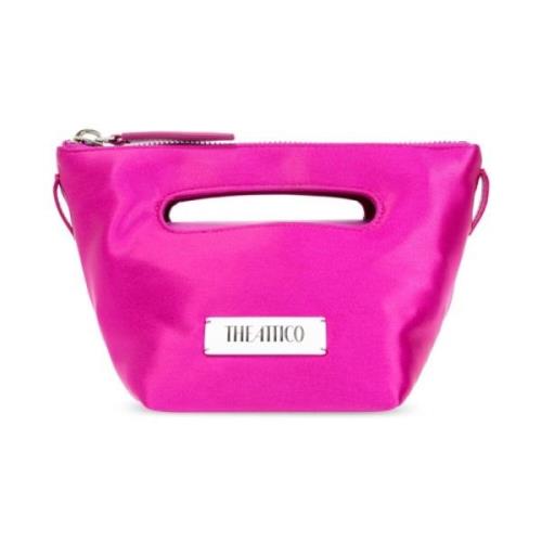 The Attico Fuchsia Toteväska Italien Satin Finish Pink, Dam