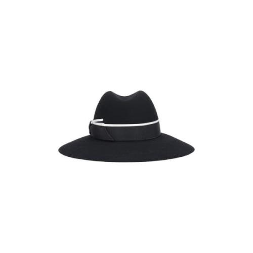 Borsalino Svarta Fedora Hattar för Män Black, Dam