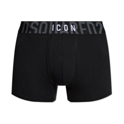 Dsquared2 Boxershorts med logotyp Black, Herr