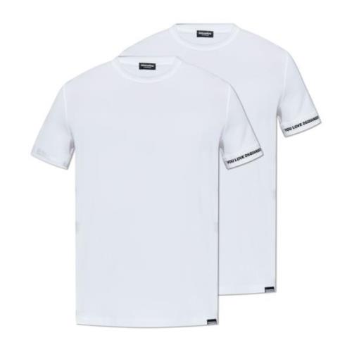 Dsquared2 Tvåpack t-shirts från Underwear-kollektionen White, Herr