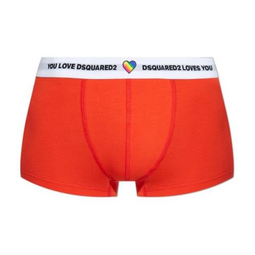 Dsquared2 Boxershorts med logotyp Orange, Herr