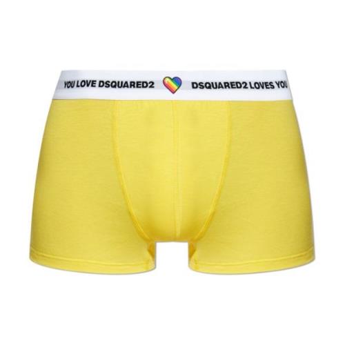 Dsquared2 Briefs med logotyp Yellow, Herr