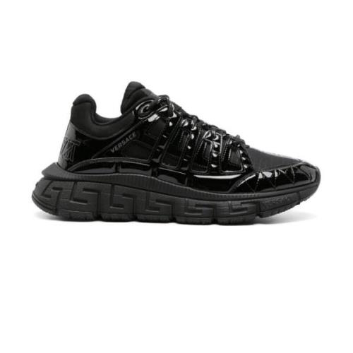 Versace Svarta Trigreca Sneakers Black, Herr