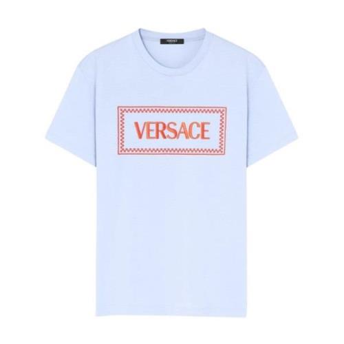 Versace Blå Clear T-shirts och Polos Blue, Herr