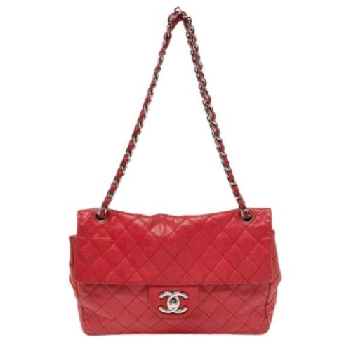 Chanel Vintage Pre-owned Laeder chanel-vskor Red, Dam