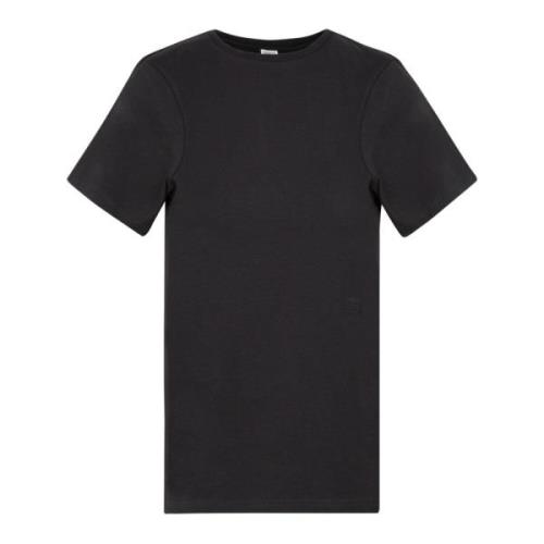 TotêMe Svart Curved Seam Tee Black, Dam