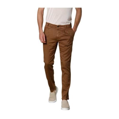 Mason's Amalfi 2 Pinces Herr Chino Byxor Brown, Herr