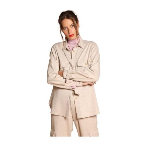 Mason's Beige Jersey Field Jacket Beige, Dam