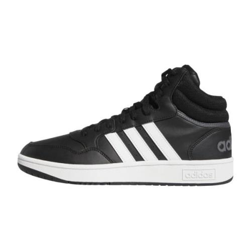 Adidas Svart Hoops 3.0 Mid Sneakers Black, Herr