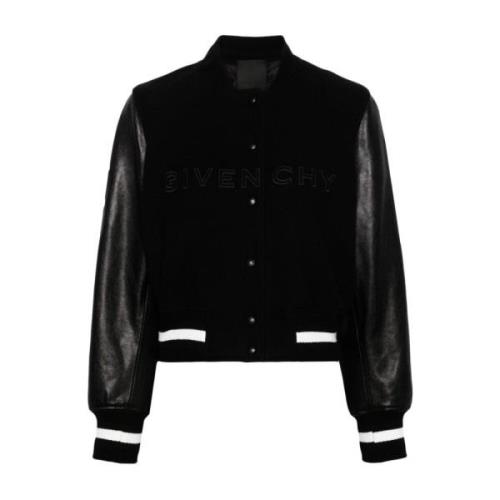 Givenchy Svart Ull Bomberjacka Black, Dam