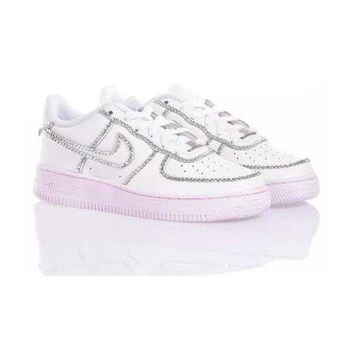 Nike Silver Rosa Sneakers Anpassade Damskor Pink, Unisex