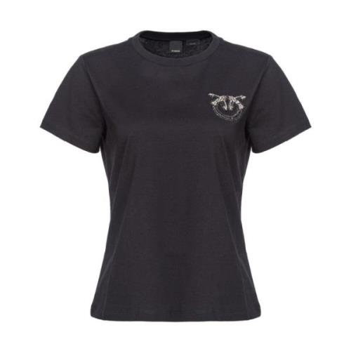 Pinko Svarta T-shirts och Polos Black, Dam