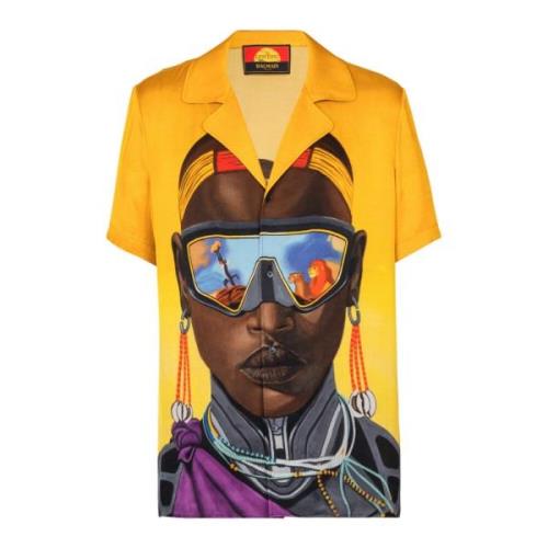 Balmain Disney x : The Lion King - Satinpyjamas med tryck Nika Mtwana ...