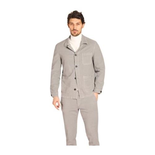 Mason's Slim Fit Bomull Field Jacket Gray, Herr