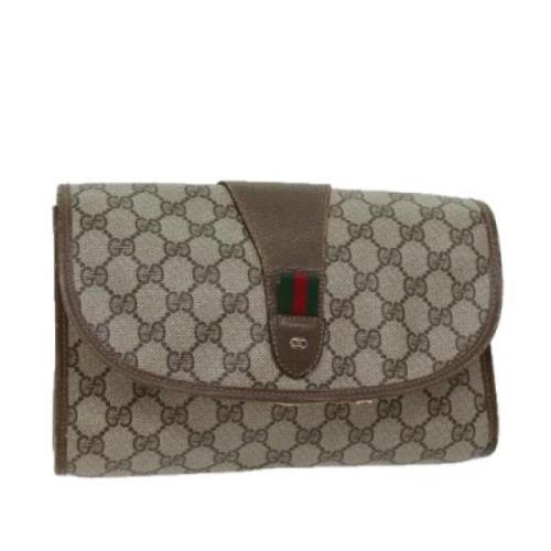 Gucci Vintage Pre-owned Laeder kuvertvskor Brown, Dam