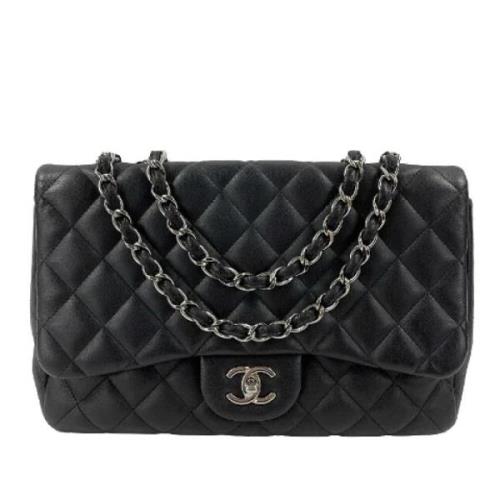 Chanel Vintage Pre-owned Laeder crossbodyvskor Black, Dam