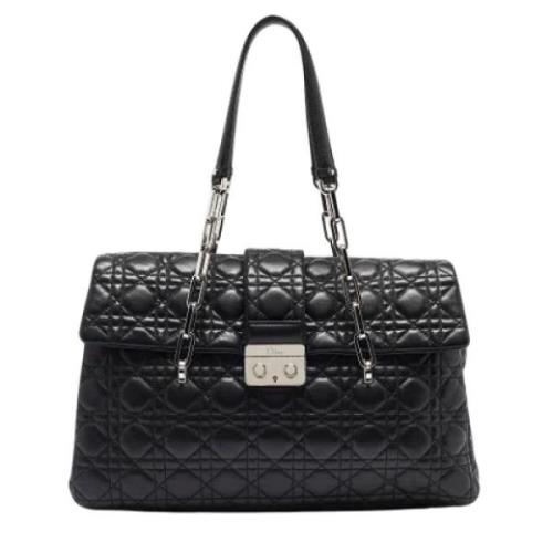 Dior Vintage Pre-owned Laeder totevskor Black, Dam