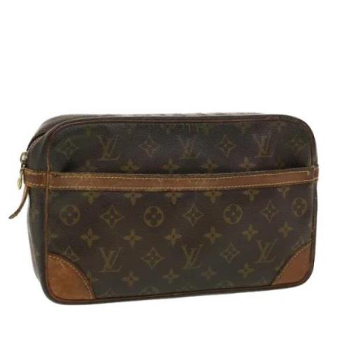 Louis Vuitton Vintage Pre-owned Canvas kuvertvskor Brown, Dam