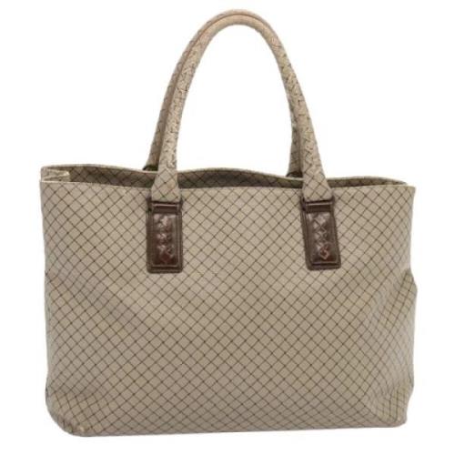 Bottega Veneta Vintage Pre-owned Laeder totevskor White, Dam