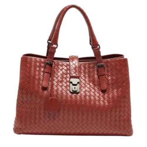 Bottega Veneta Vintage Pre-owned Laeder totevskor Brown, Dam