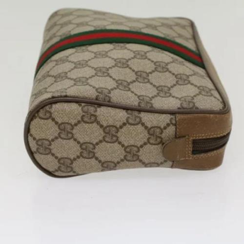 Gucci Vintage Pre-owned Canvas kuvertvskor Brown, Dam