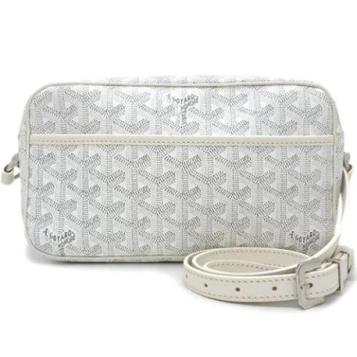 Goyard Vintage Pre-owned Canvas axelremsvskor White, Dam