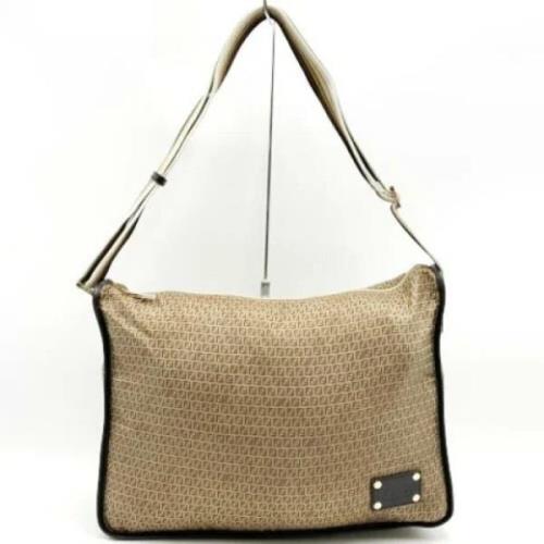 Fendi Vintage Pre-owned Nylon fendi-vskor Beige, Dam