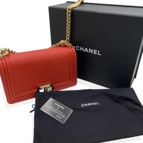 Chanel Vintage Pre-owned Laeder chanel-vskor Red, Dam