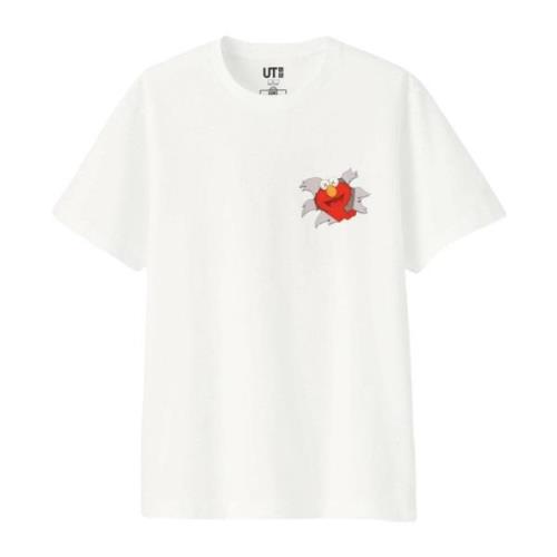 Kaws Sesame Street Elmo Tee Limited Edition White, Herr