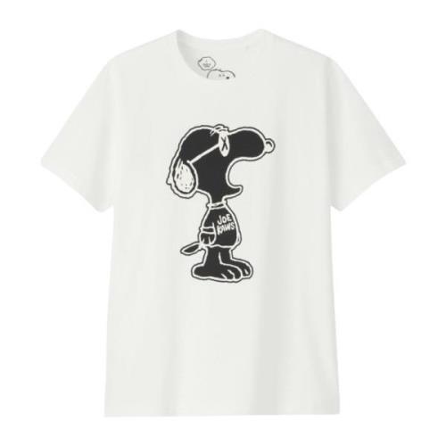 Kaws Begränsad upplaga Peanuts Gäspar Outline Tee White, Herr