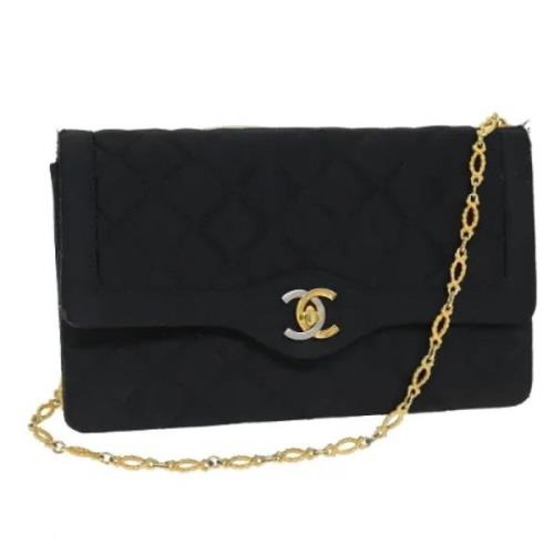 Chanel Vintage Pre-owned Tyg chanel-vskor Black, Dam